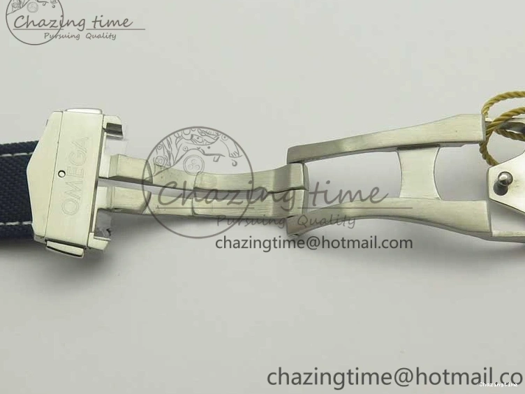 0220 EasyCare Aqua Terra Master Ryder Cup Edition VSF 1:1 Best Edition White Textured Dial on Blue Nylon Strap A8500 Super Clone 8016